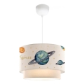 Barnlampa CANDY 1xE27/40W/230V vit/pastellfärgad