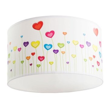 Barnlampa för tak HEARTS 1xE27/60W/230V