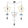 Barnlampa i hängande TRIO 3xE27/20W/230V gul/blå/grå