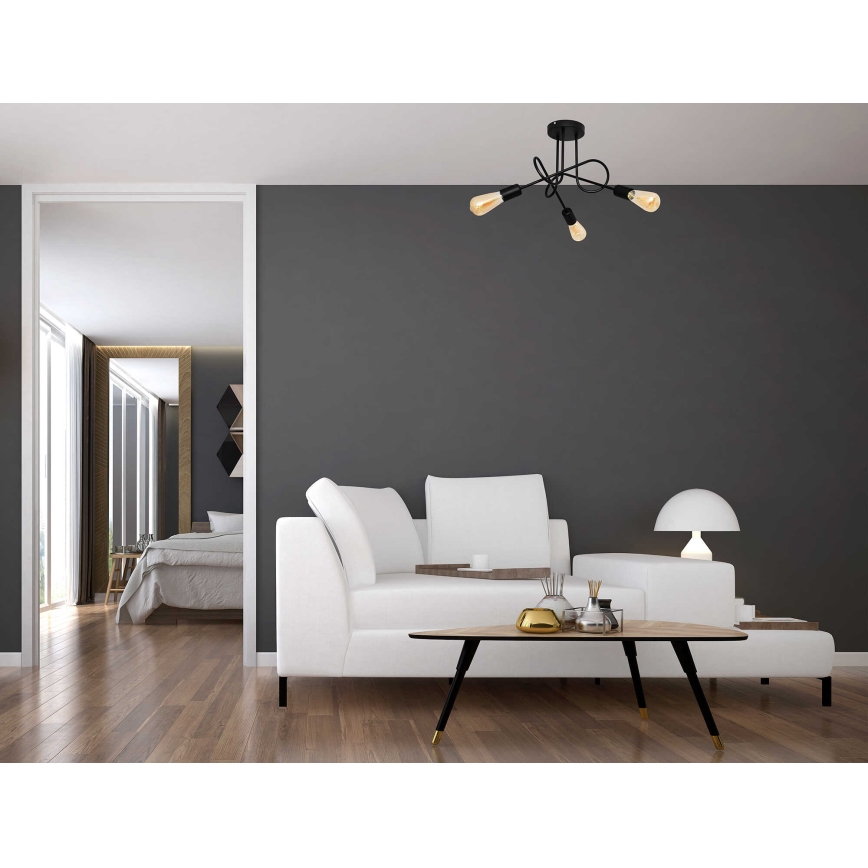 Barnlampa OXFORD med 3xE27/15W/230V, takmonterad