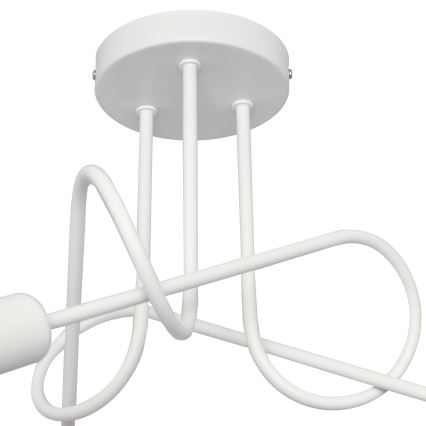 Barnlampa OXFORD med 3xE27/15W/230V, vit, takmonterad