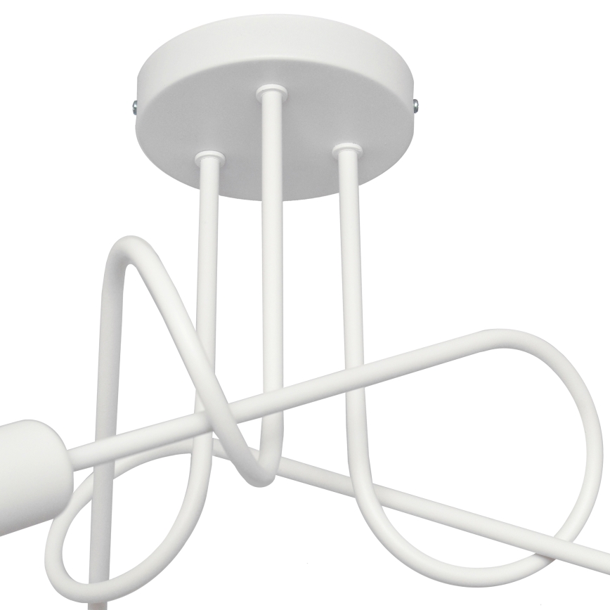 Barnlampa OXFORD med 3xE27/15W/230V, vit, takmonterad