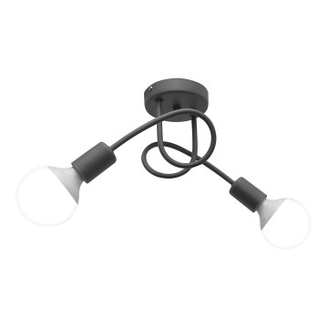 Barnlampa OXFORD med två E27-socklar, 15W, 230V, grå