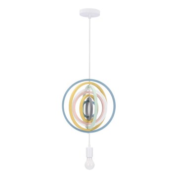 Barnlampan HOOPS 1xE27/20W/230V 27 cm flerfärgad
