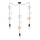 Barnpendellampa TRIO 3xE27/20W/230V rosa/vit