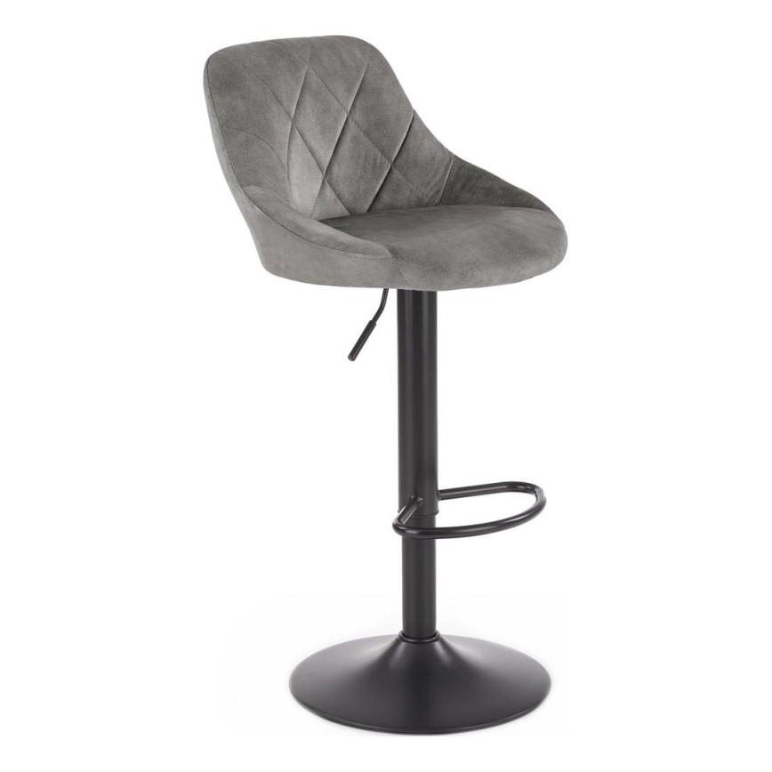 Barstol 106x47 cm grå/svart