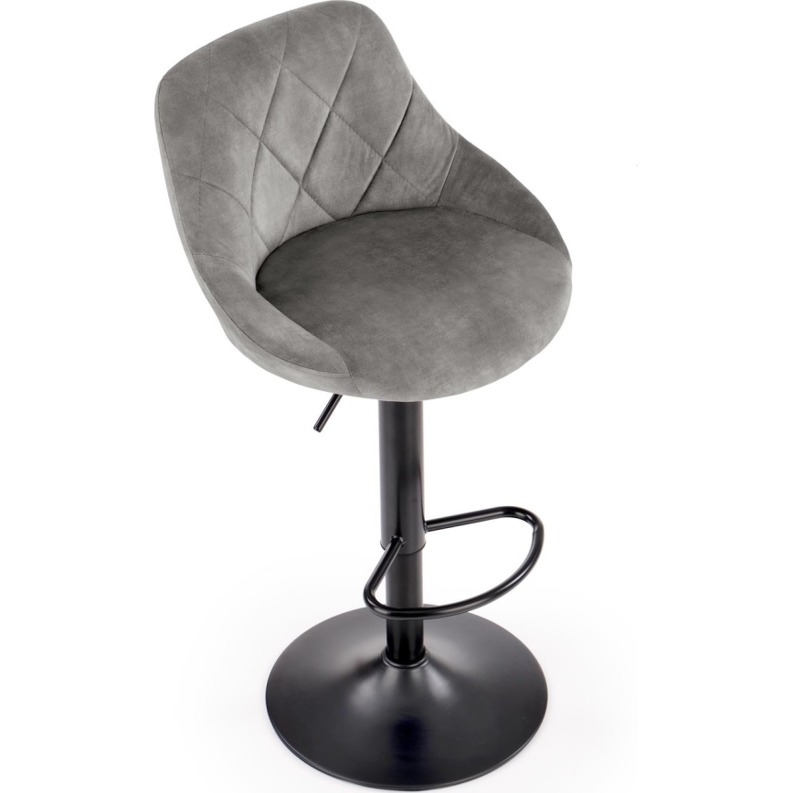 Barstol 106x47 cm grå/svart
