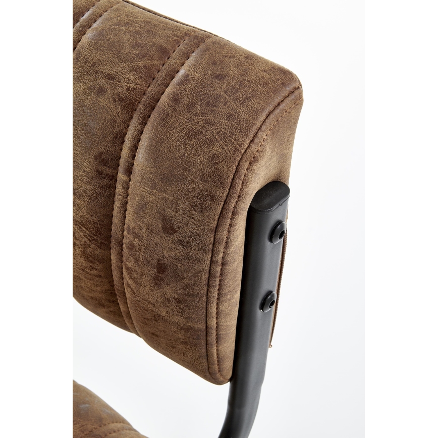 Barstol 109x46 cm svart/brun