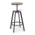 Barstol 80x30 cm svart