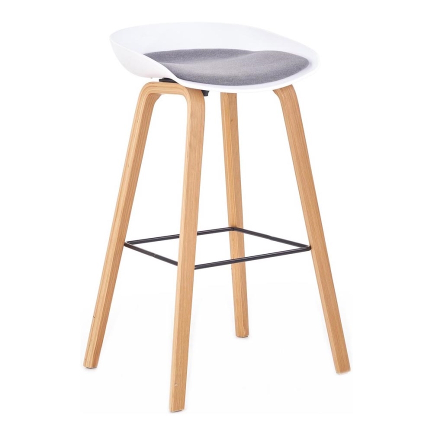 Barstol 81x51 cm beige/vit