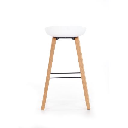 Barstol 81x51 cm beige/vit