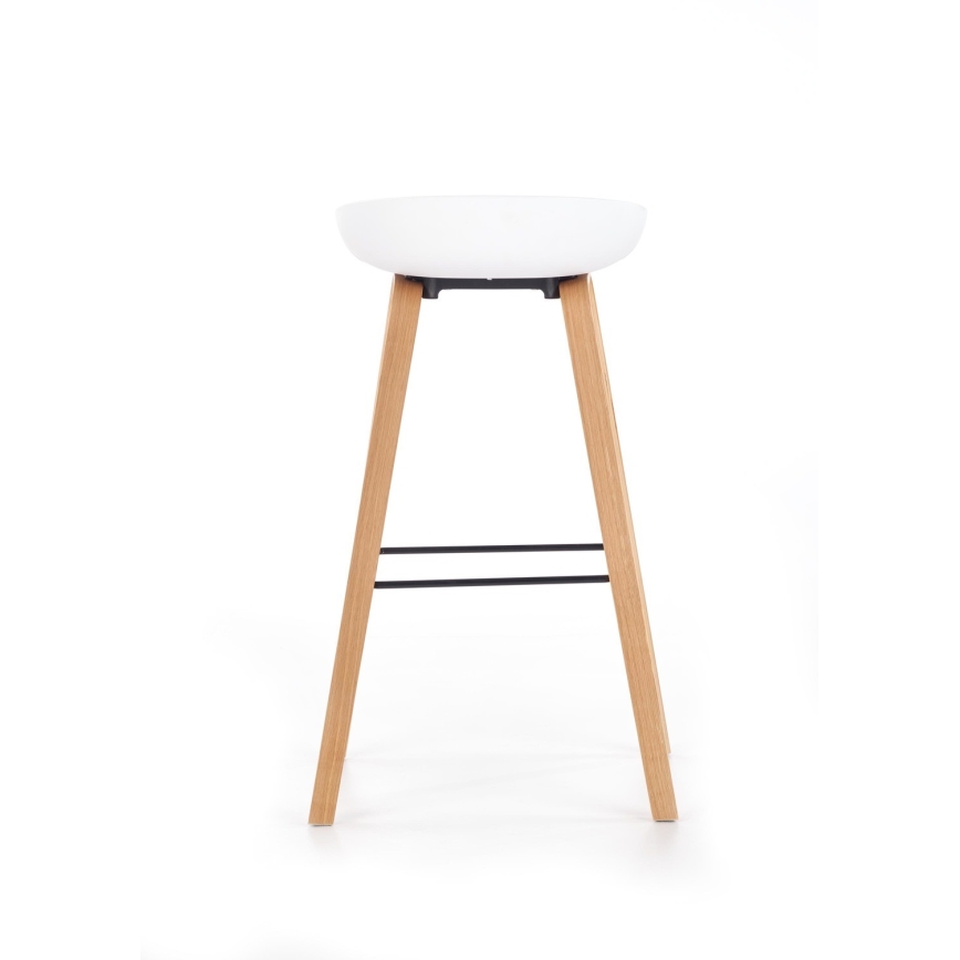 Barstol 81x51 cm beige/vit
