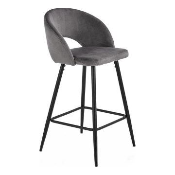 Barstol 89x49 cm grå/svart