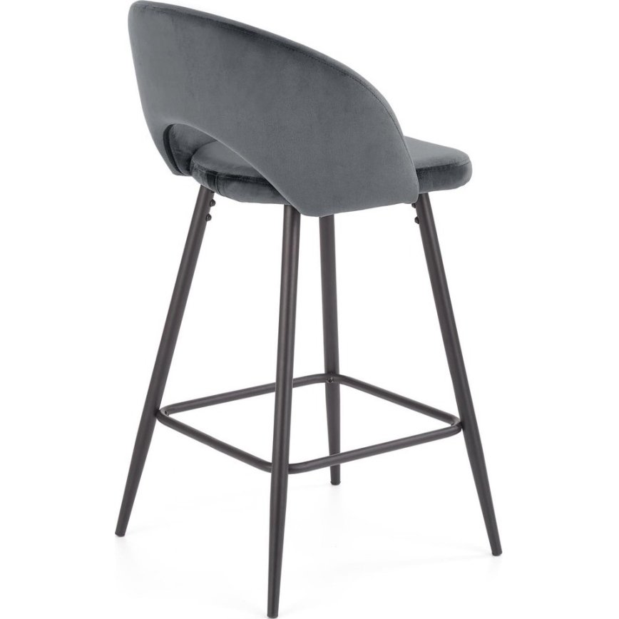 Barstol 89x49 cm grå/svart