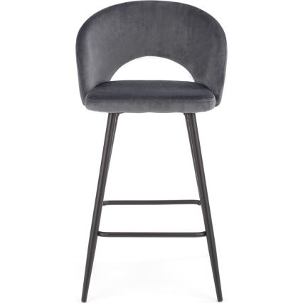 Barstol 89x49 cm grå/svart