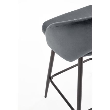 Barstol 89x49 cm grå/svart