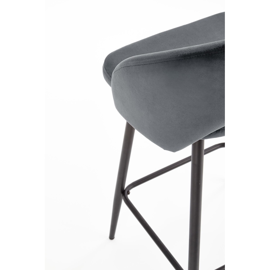 Barstol 89x49 cm grå/svart