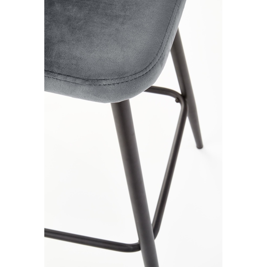 Barstol 89x49 cm grå/svart