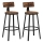 Barstol AVEN brun/svart