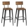 Barstol AVEN brun/svart