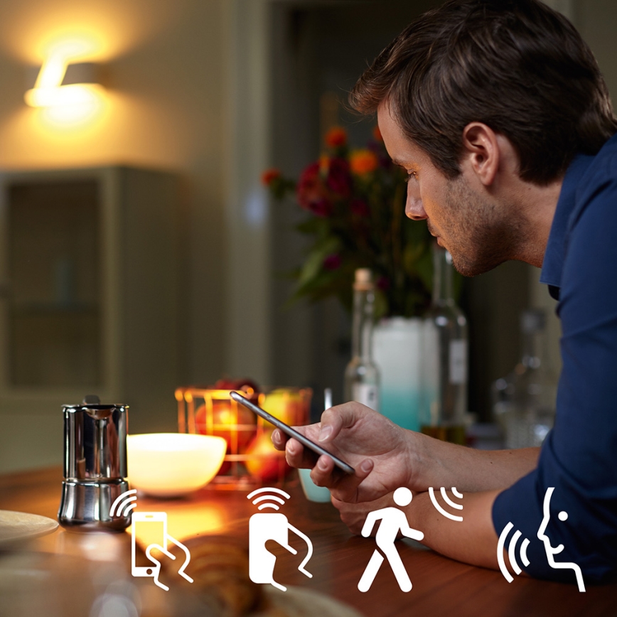 Basic set Philips Hue Vit AMBIANCE 3xE27/9,5W/230V