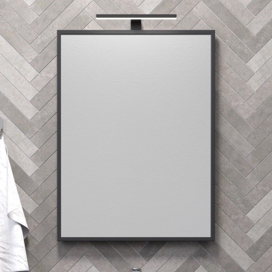 BATH DELUXE 01-060-05-02-00 - Badrum spegel BORGSTED 60x80 cm svart