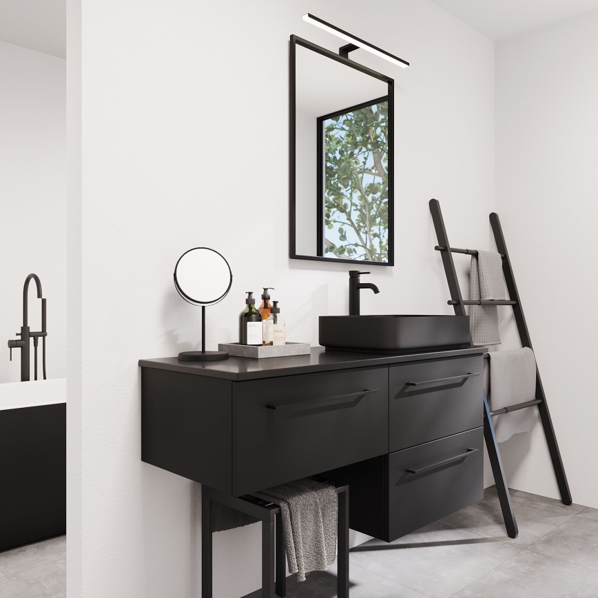 BATH DELUXE 01-060-05-02-00 - Badrum spegel BORGSTED 60x80 cm svart