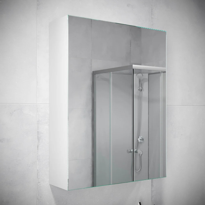BATH DELUXE 02-050-63-01-01 - Spegel badrumsskåp KENWOOD 65x50 cm matt vit