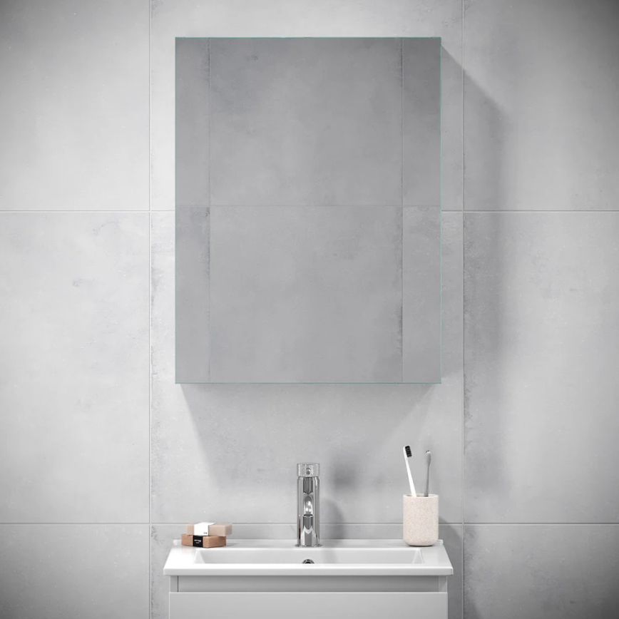 BATH DELUXE 02-050-63-01-01 - Spegel badrumsskåp KENWOOD 65x50 cm matt vit
