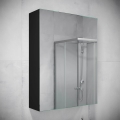 BATH DELUXE 02-050-63-02-01 - Spegel badrumsskåp KENWOOD 65x50 cm matt svart