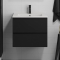 BATH DELUXE 03-060-63-02-01 - Badrumsskåp med handfat KENWOOD 61 cm matt svart