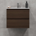 BATH DELUXE 03-060-64-84-01 - Badrumsskåp med handfat KENWOOD 61 cm valnöt