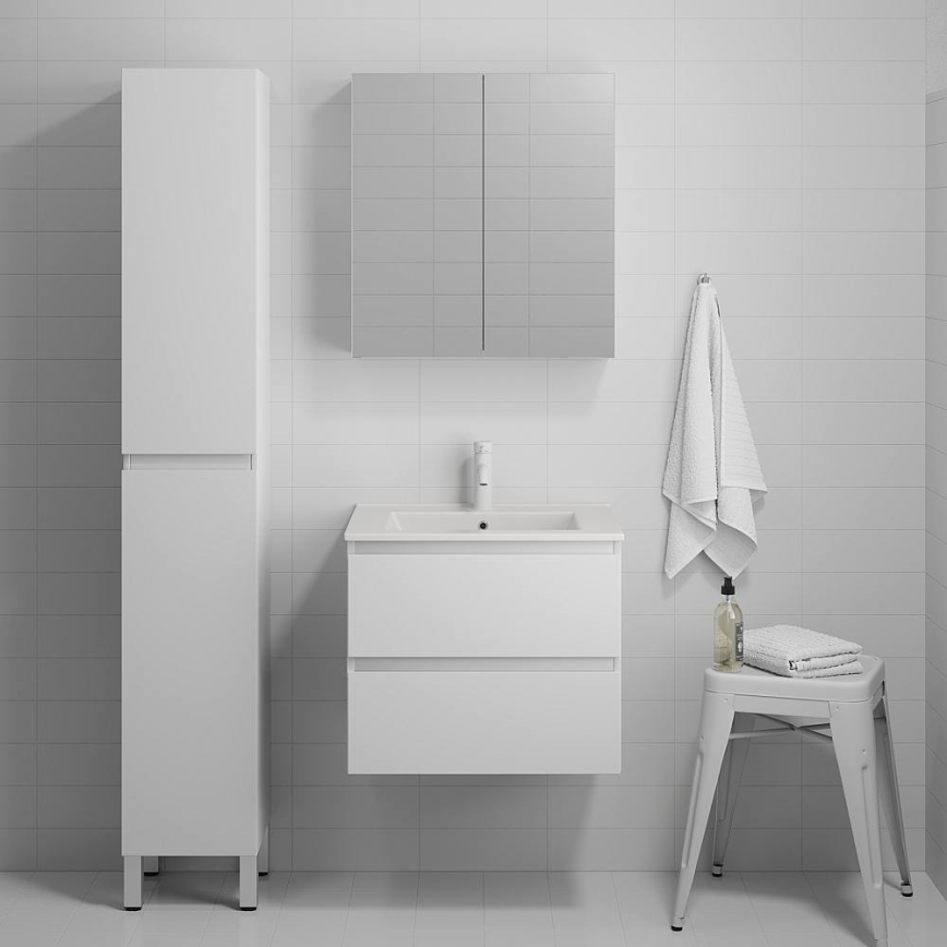 BATH DELUXE 04-030-63-01-01 - Badrumsskåp KENWOOD 186 cm matt vit