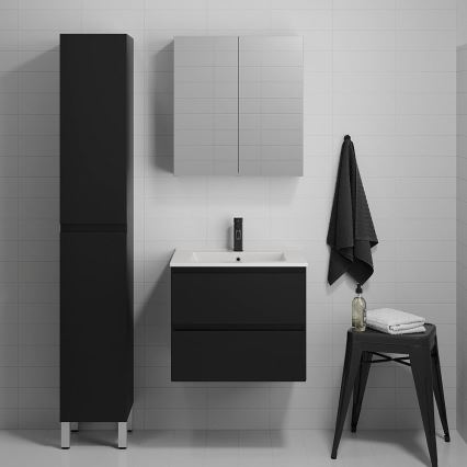 BATH DELUXE 04-030-63-02-01 - Badrumsskåp KENWOOD 186 cm matt svart