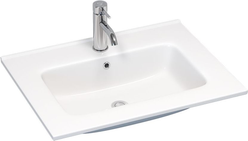BATH DELUXE 06-060-27-11-00 - Infällt tvättställ HYGE 61x46 cm keramik/vit