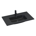 BATH DELUXE 06-080-27-02-00 - Infällt tvättställ HYGE 81x46 cm keramik/svart