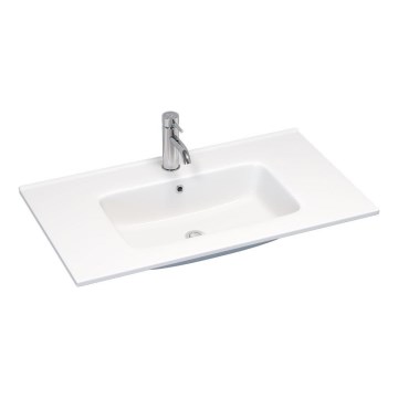 BATH DELUXE 06-080-27-11-00 - Infällt tvättställ LILLESNAD 81x46 cm keramik/vit