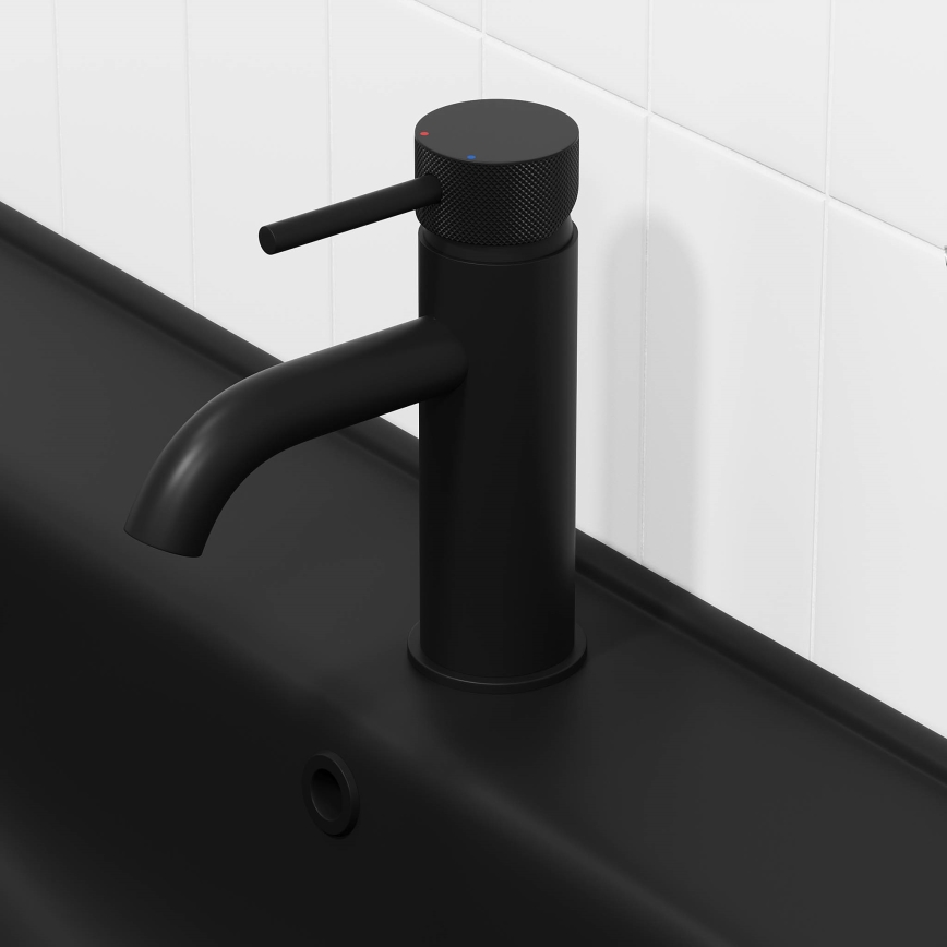 BATH DELUXE 28-005-03-02-00 - Kran till handfat ANHOLT 15,6 cm matt svart