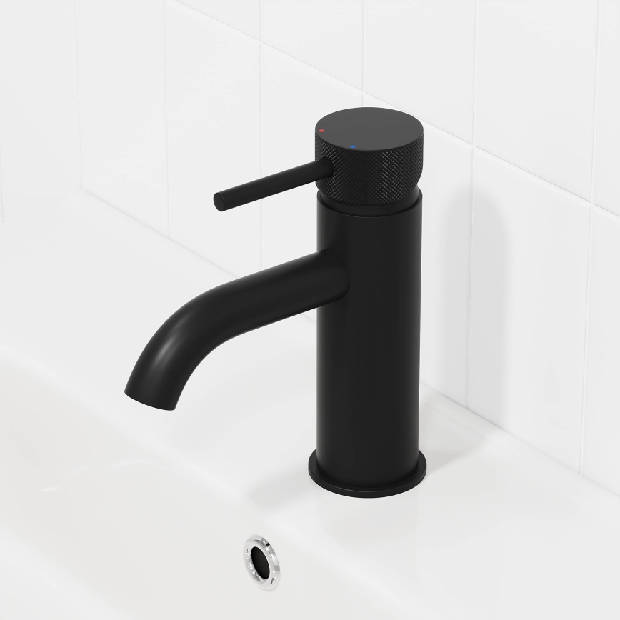 BATH DELUXE 28-005-03-02-00 - Kran till handfat ANHOLT 15,6 cm matt svart