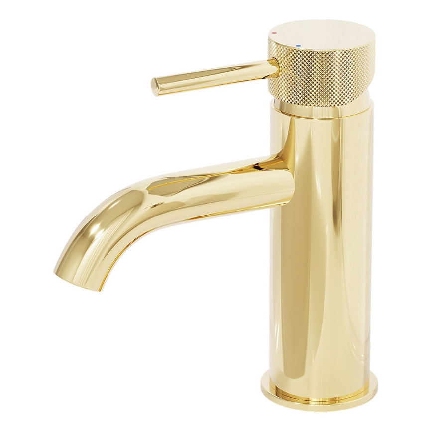 BATH DELUXE 28-005-03-64-00 - Kran till handfat ANHOLT 15,6 cm glansig mässing