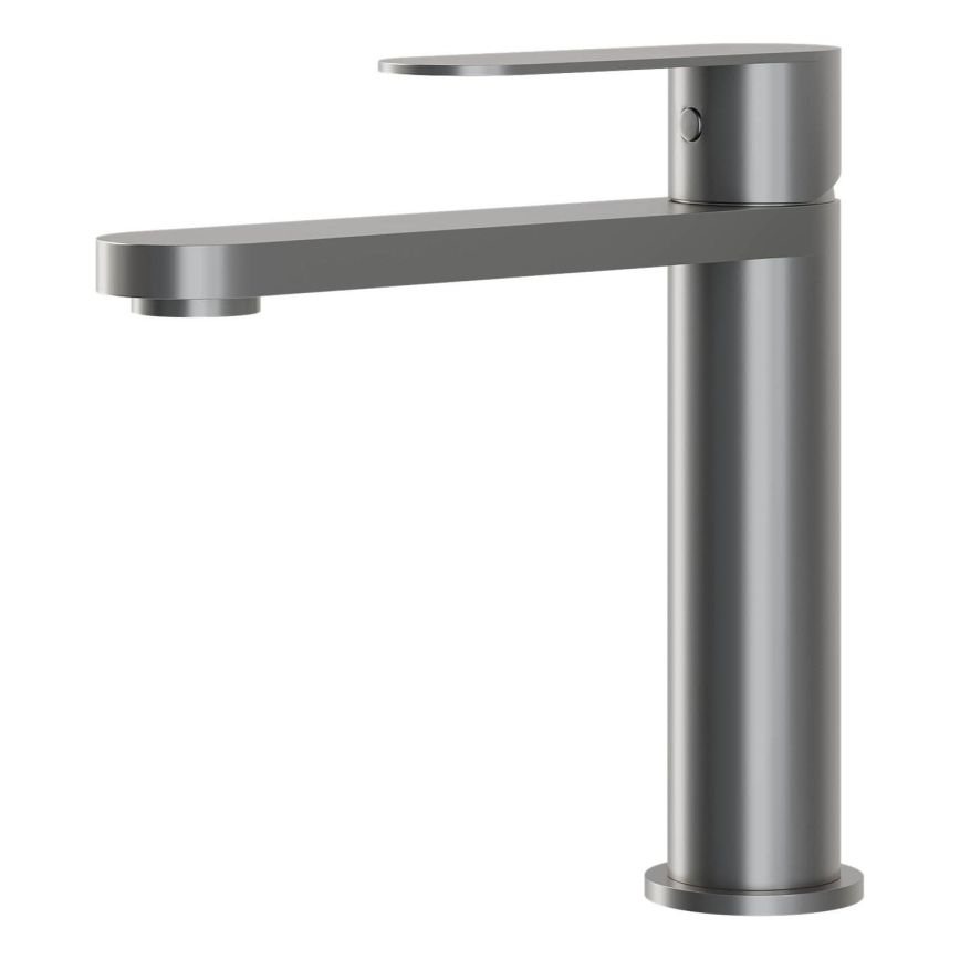 BATH DELUXE 28-017-02-73-02 - Kran till handfat TARNBY 17,3 cm pulvriserat grå