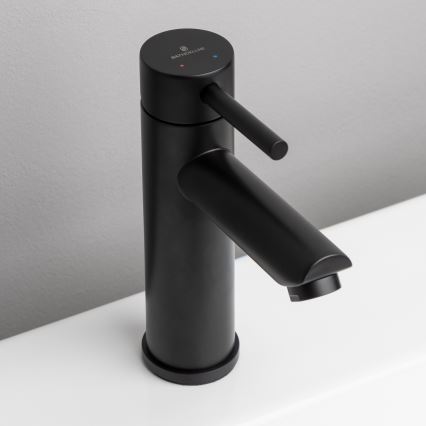 BATH DELUXE 28-017-03-02-02 - Kran till handfat RINGSTED 17,8 cm matt svart