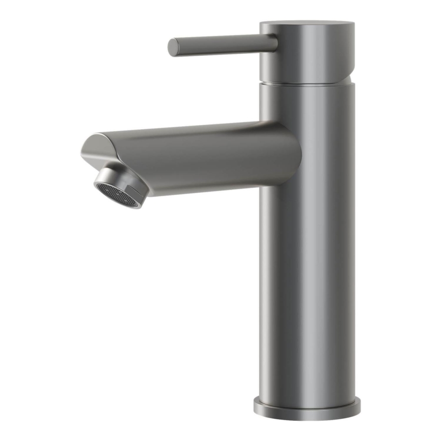BATH DELUXE 28-017-03-73-02 - Kran till handfat RINGSTED 17,8 cm pulvriserat grå
