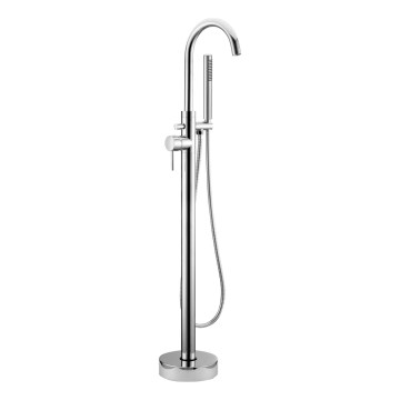 BATH DELUXE 28-114-01-60-00 - Fristående Badutrustning med kran DRAGOR 116 cm skinande krom