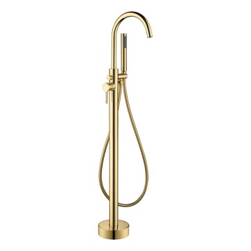 BATH DELUXE 28-114-01-64-00 - Fristående Badutrustning med kran DRAGOR 116 cm glansig mässing