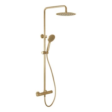 BATH DELUXE 31-120-05-70-00 - Duschutrustning med termostat DRAGOR borstad mässing