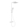 BATH DELUXE 31-120-06-01-00 - Duschutrustning med termostat NAESBY matt vit