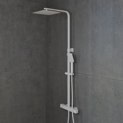 BATH DELUXE 31-120-06-01-00 - Duschutrustning med termostat NAESBY matt vit