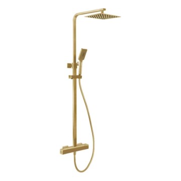 BATH DELUXE 31-120-06-70-00 - Duschutrustning med termostat NAESBY borstad mässing