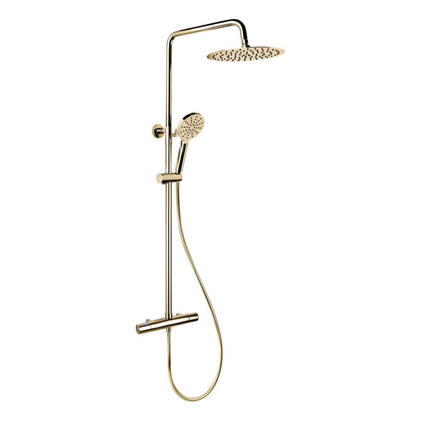 BATH DELUXE 31-120-07-64-00 - Duschutrustning med termostat DRAGOR glansig mässing
